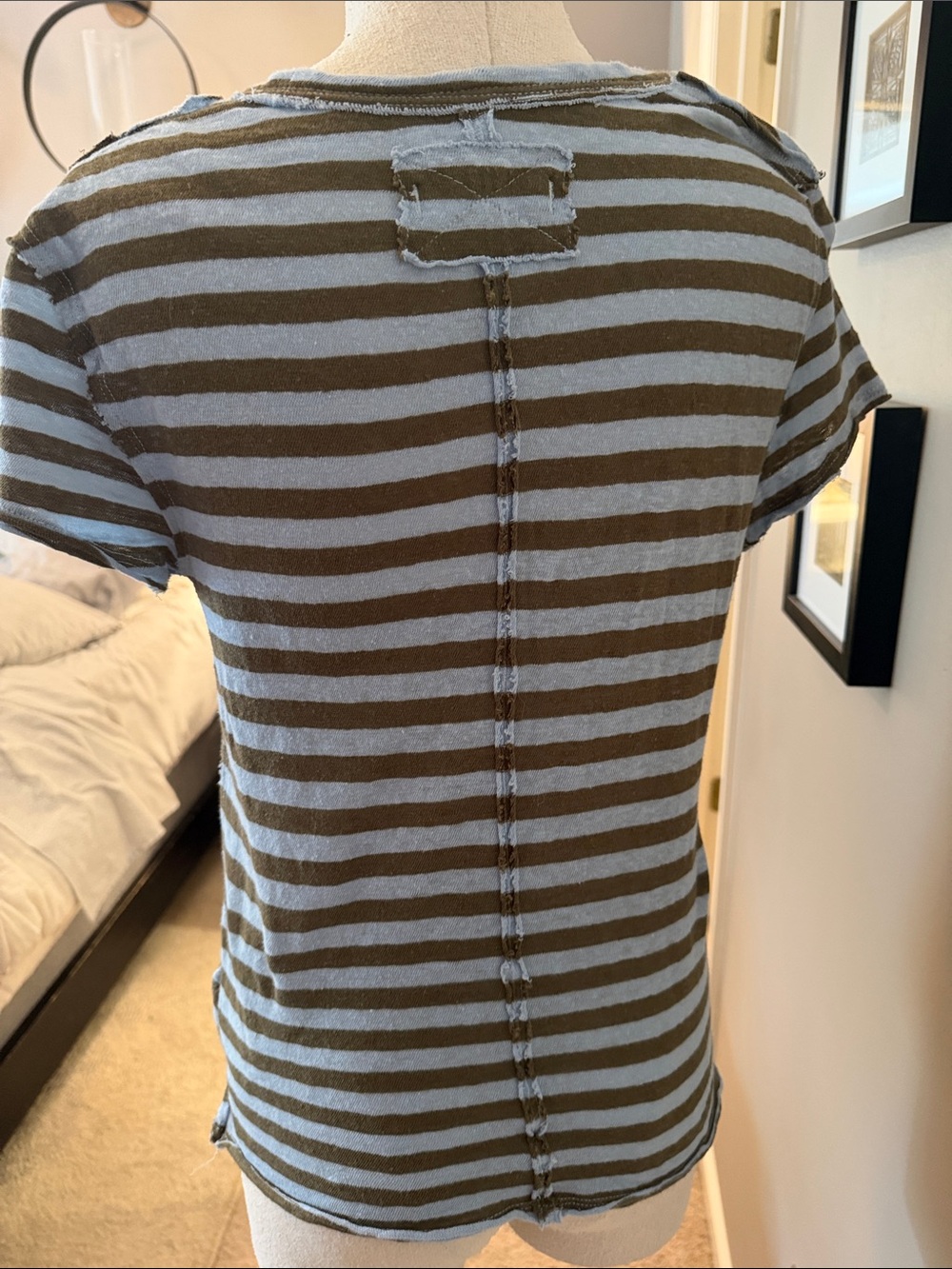 We The Free Nora Striped Linen Tee - Picture 4 of 5